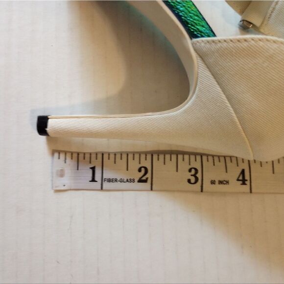 - H&M white mermaid high heels with ankle buckle - Picture 5 of 11